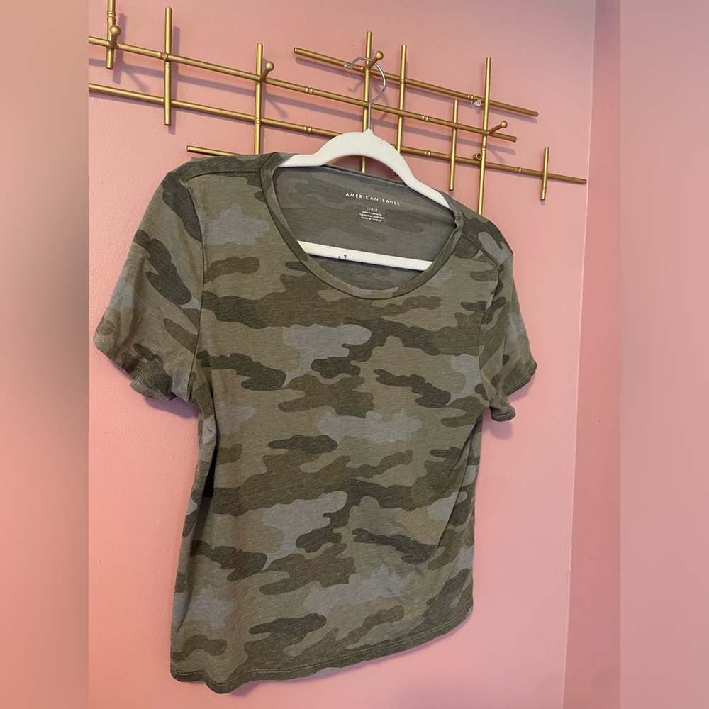 American Eagle Camo crop